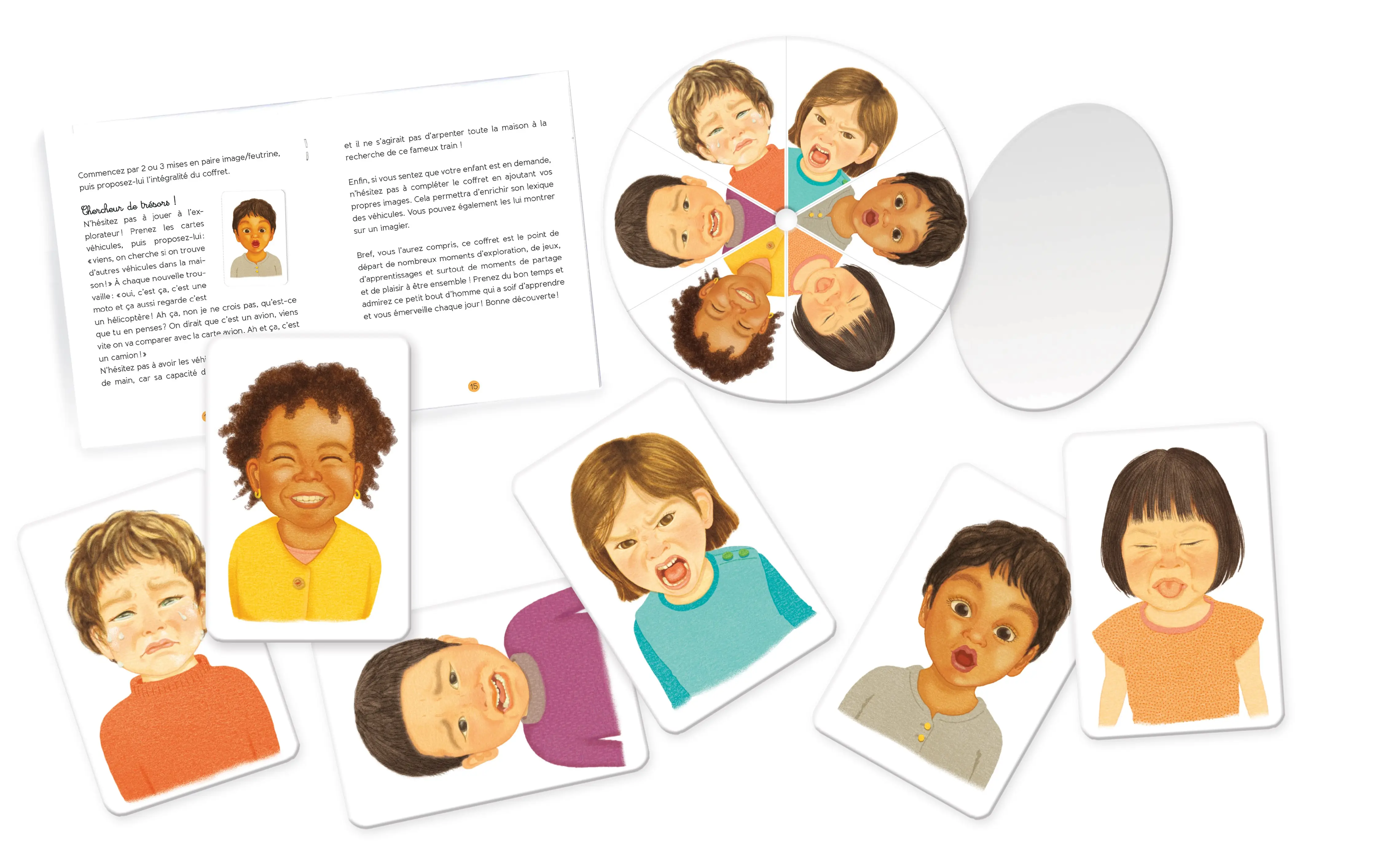 Les émotions - Coffret tout petit Montessori - Dès 15 mois - Coffret - 9782095015442 - page-interieure1