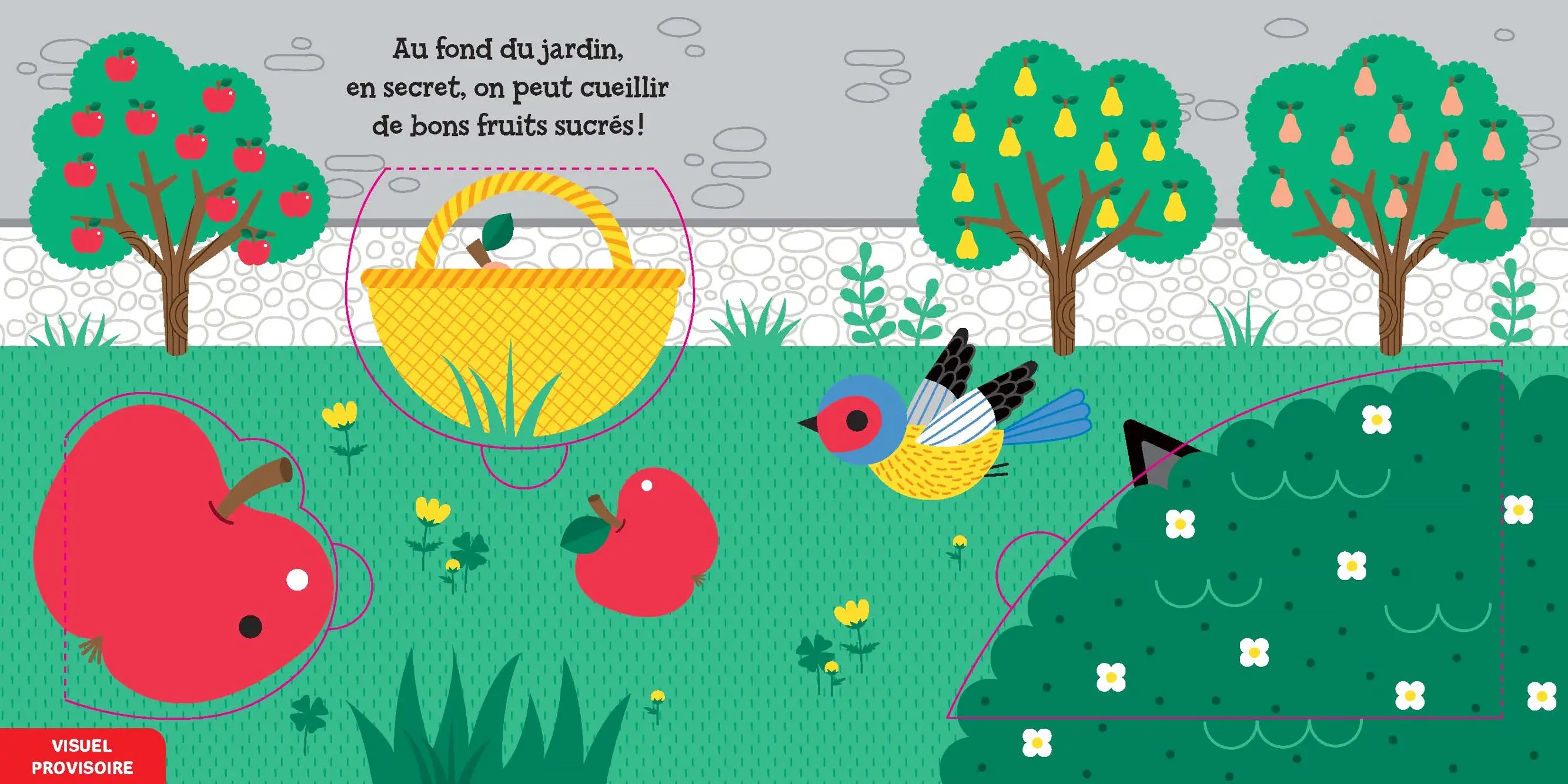 J'explore le jardin - Livre d'éveil à Flaps - Dès 18 mois - Livre d'éveil - 9782095016166 - page-intérieure1