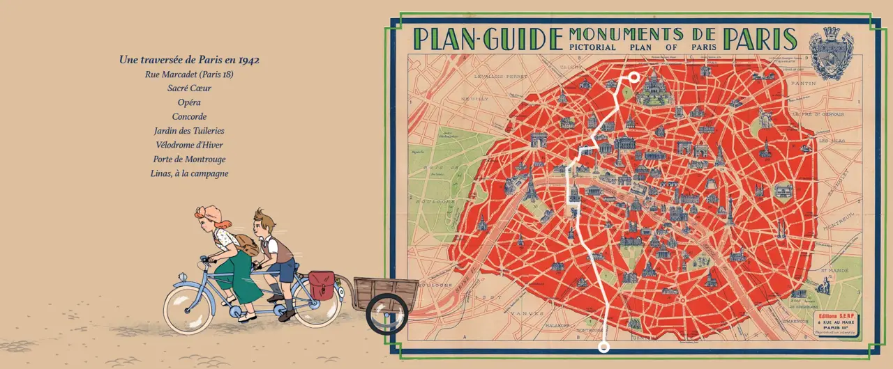 À bicyclette sous l'Occupation - Livre documentaire immersif - Dès 7 ans - Livre documentaire - 9782095016371 - page-intérieure1