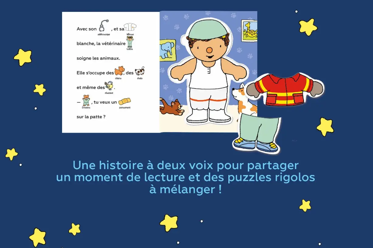 Livre puzzle : méli-mélo T'choupi. - Livre d'éveil - 9782095017583 - page-interieure1