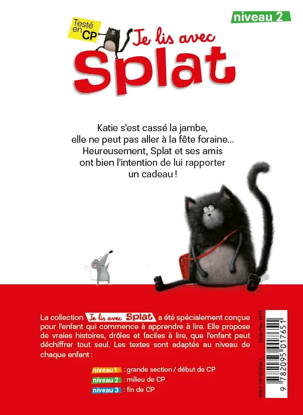 Je lis avec Splat : Splat adore la fête foraine - Niveau 2 - Dès 6 ans - Roman - 9782095017651 - page-interieure1