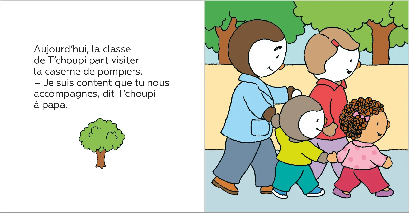  T'choupi visite la caserne de pompiers - Dès 2 ans - Un livre à lire et à écouter - Album(s) - 9782095018290 - page-interieure1