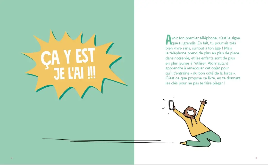 C'est (pas) moi, c'est mon téléphone ! Un livre pour rassurer tes parents ! Dès 10 ans - Livre documentaire - 9782095018818 - page-intérieure1