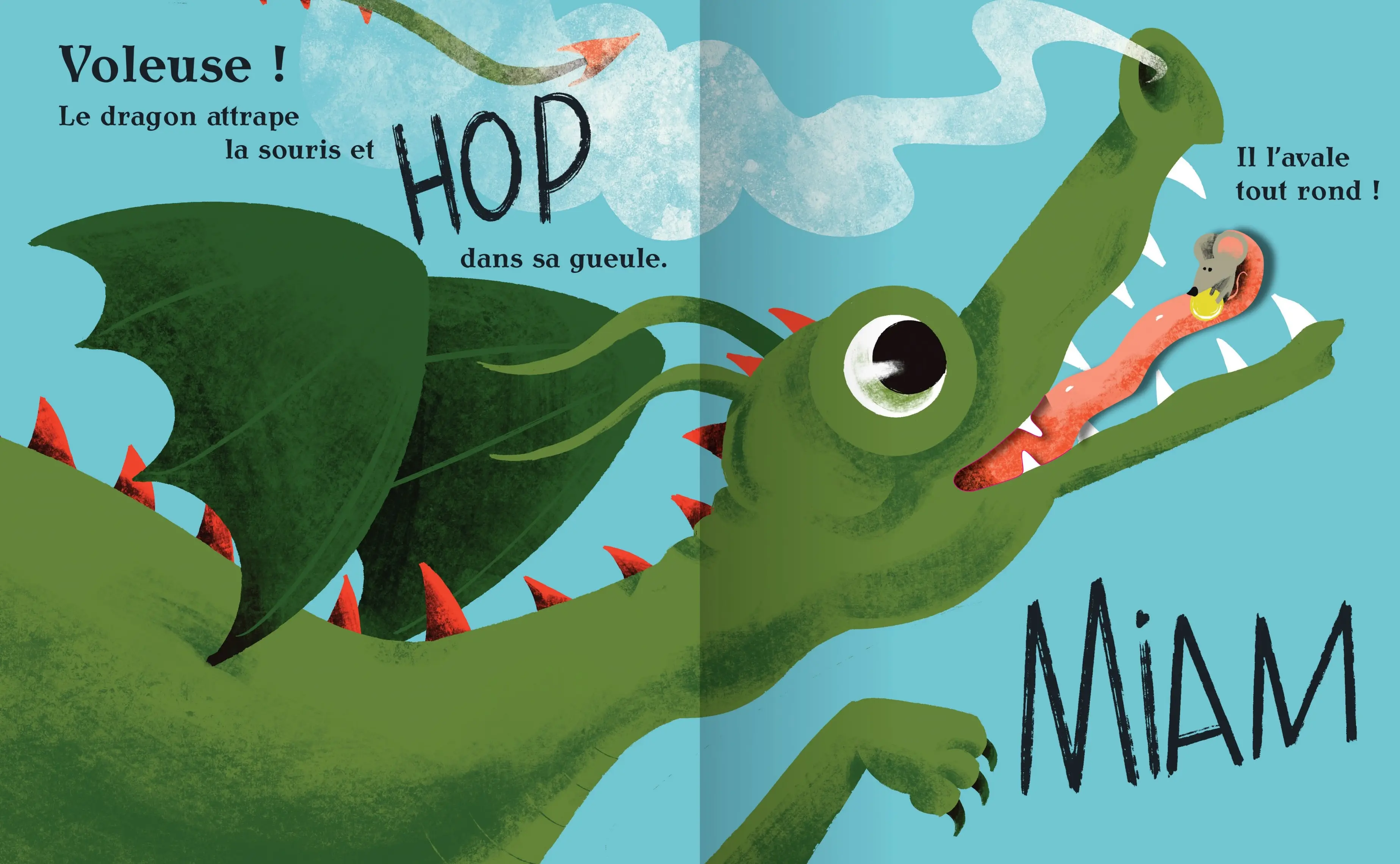 Gare au dragon - Album pop-up - Dès 3 ans - Album(s) - 9782095019402 - page-intérieure1
