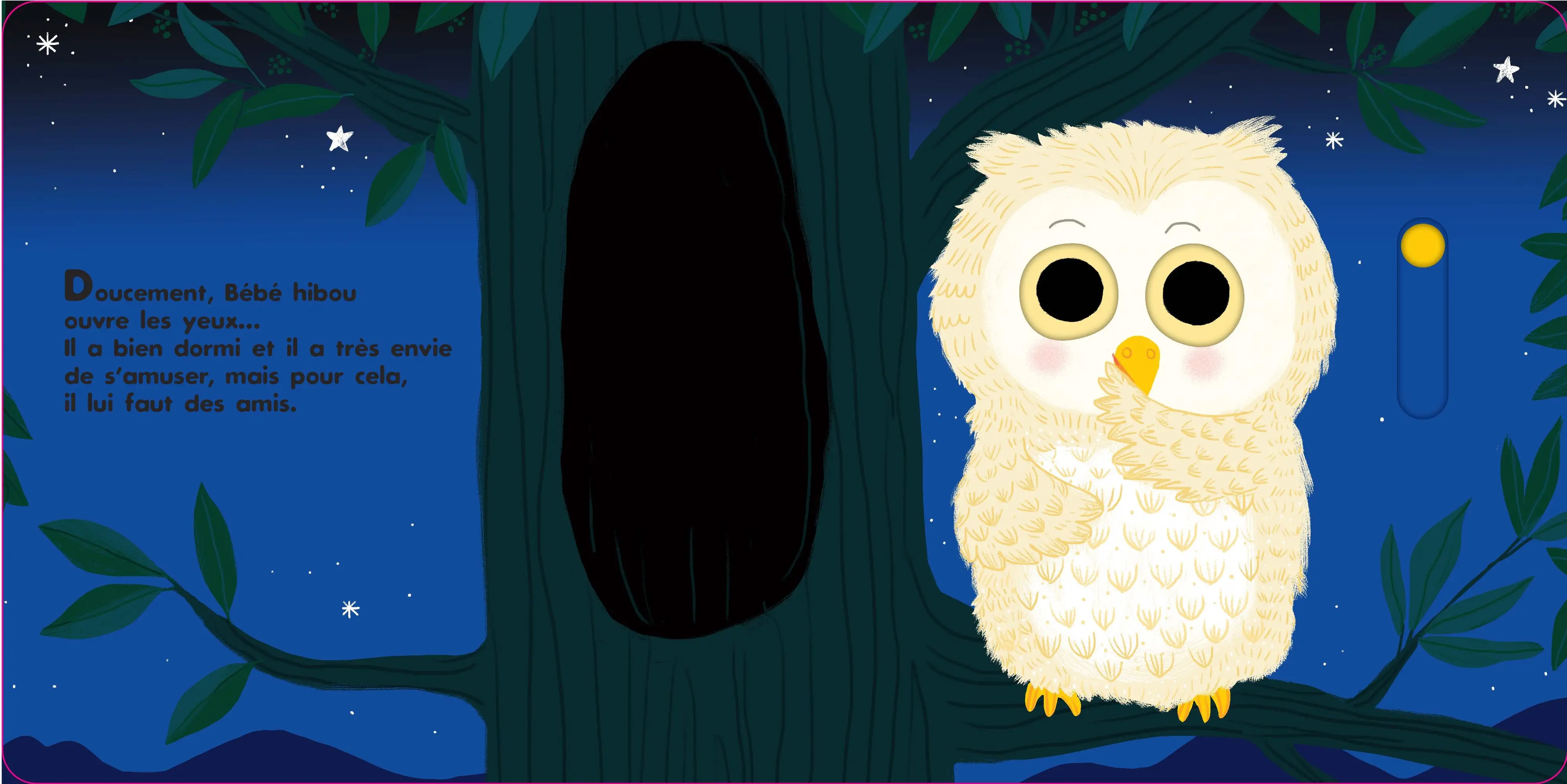 Au dodo ! Bébé hibou n'a pas sommeil du tout - Grand format - Dès 6 mois - Livre d'éveil - 9782095020903 - page-interieure1