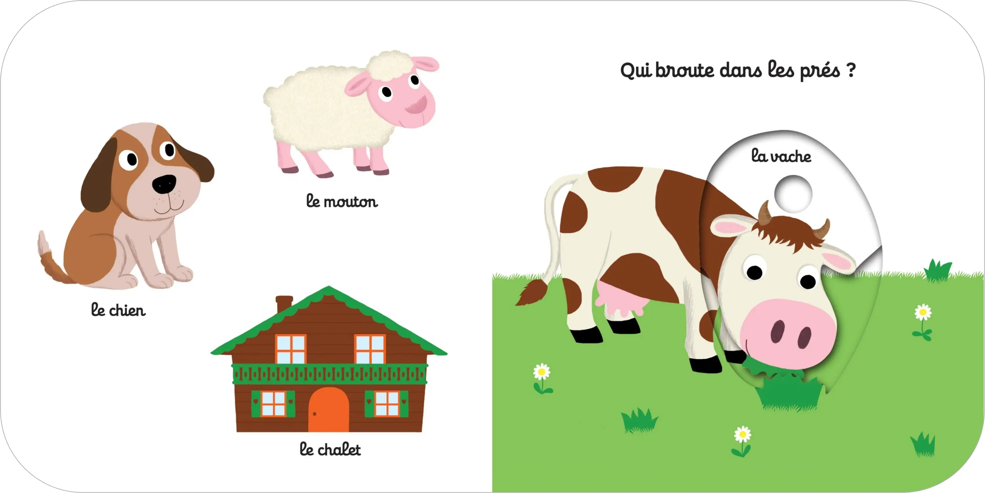Mon imagier animé Kididoc - la montagne - nouvelle édition - Dès 1 an - Livre documentaire - 9782095024178 - page-interieure1