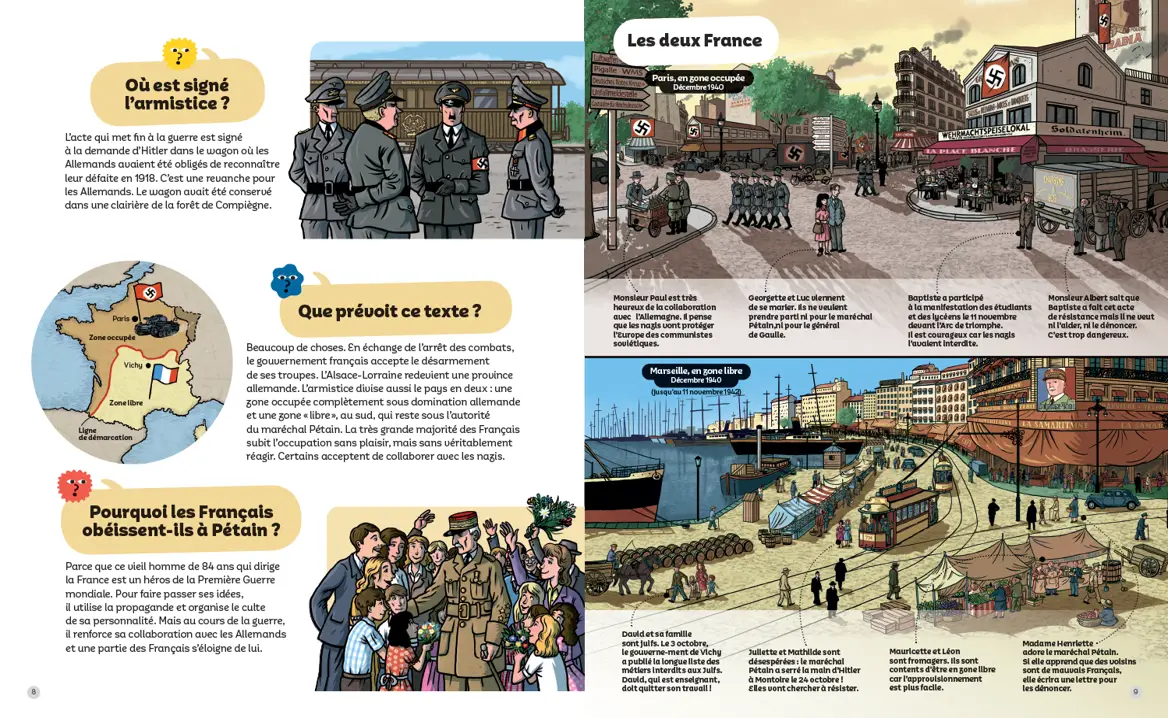 La Seconde Guerre mondiale - Questions/Réponses - documentaire dès 7 ans - Livre documentaire - 9782095028749 - page-intérieure1