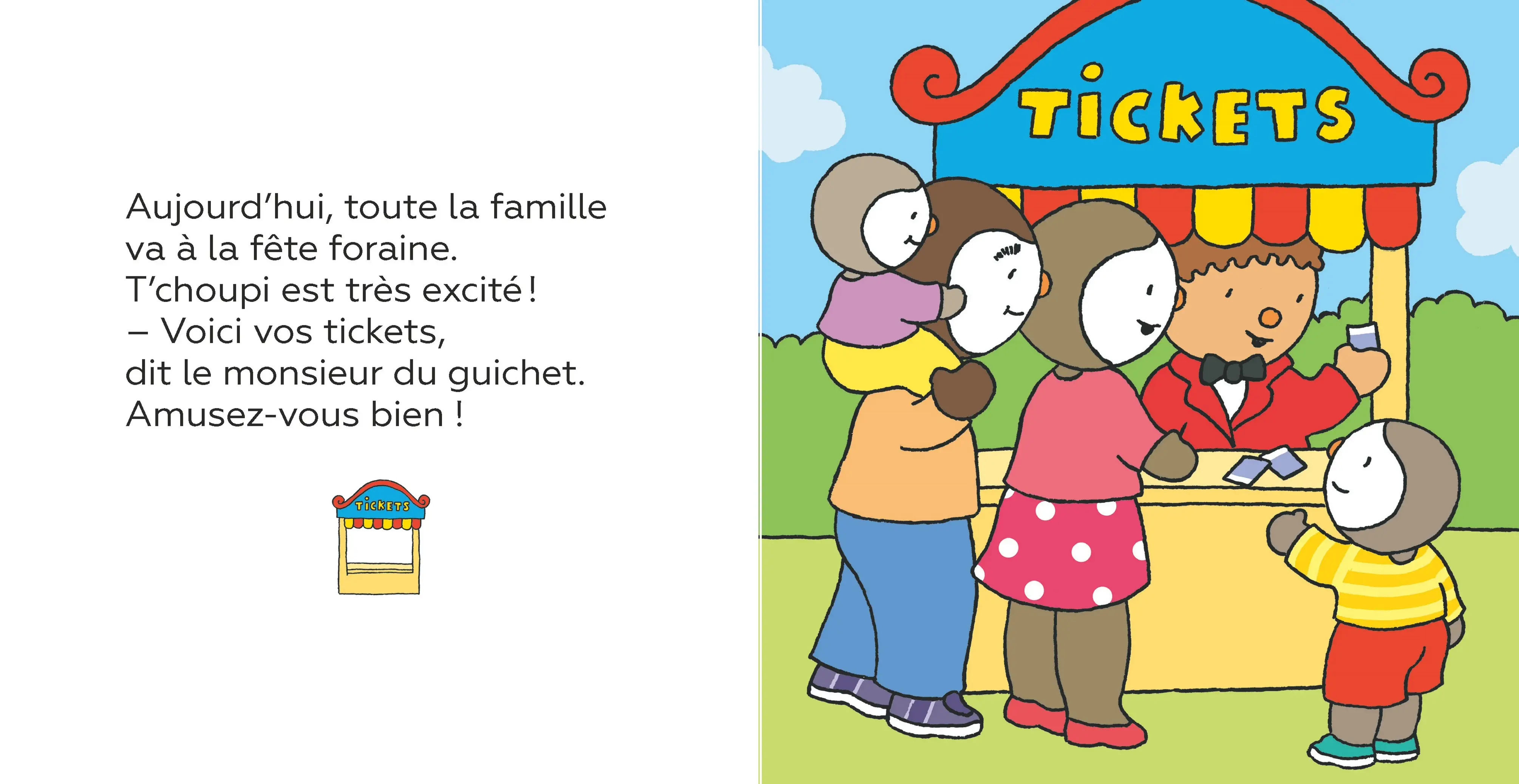 T'choupi à la fête foraine - un album à lire et à écouter - dès 2 ans - Album(s) - 9782095029302 - page-interieure1