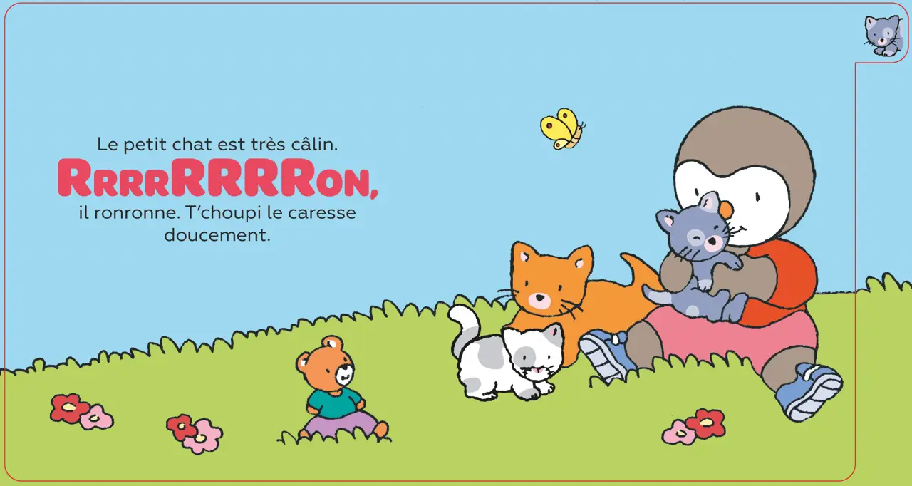 T'choupi et les animaux - Livre à onglets - Pour une rencontre amusante avec les animaux dès 1 an - Livre d'éveil - 9782095029425 - page-intérieure1