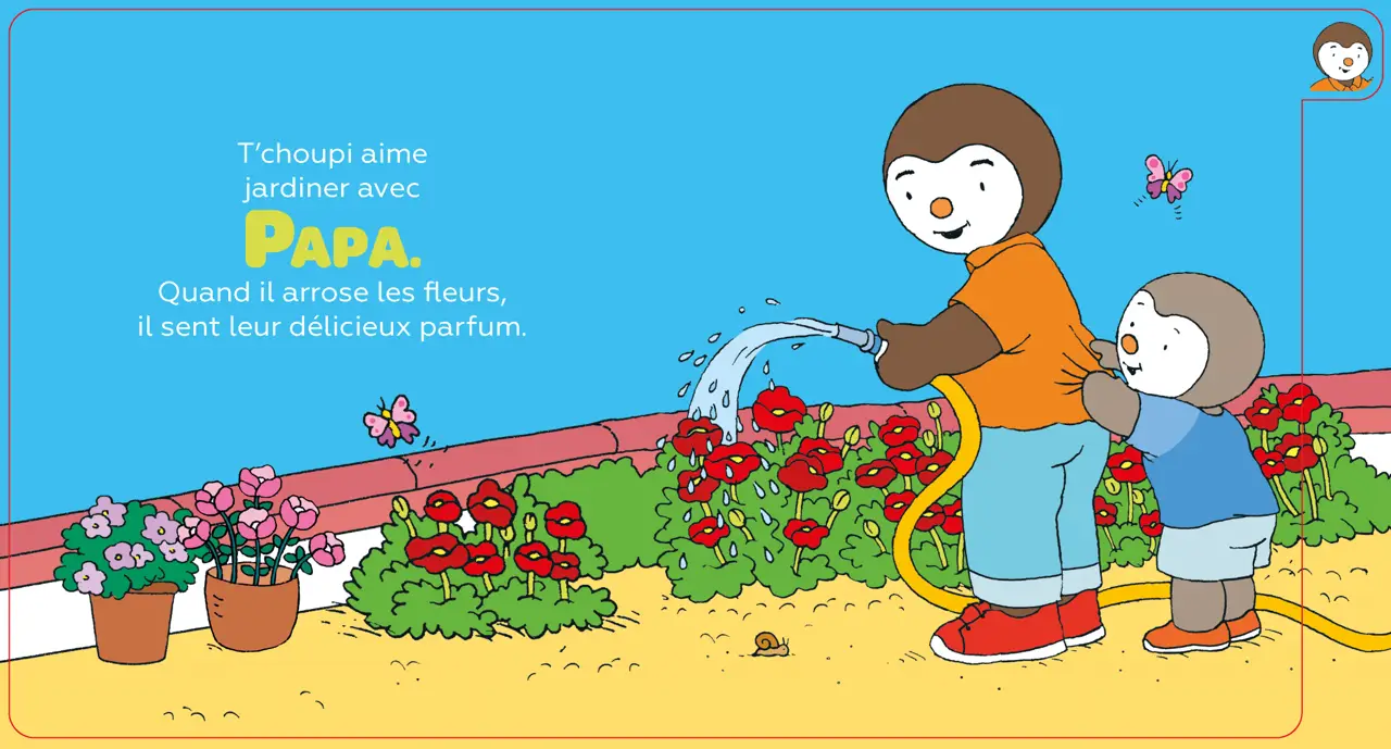T'choupi et sa famille - Livre à onglets - Pour explorer les joies de la famille dès 1 an - Livre d'éveil - 9782095029432 - page-intérieure1