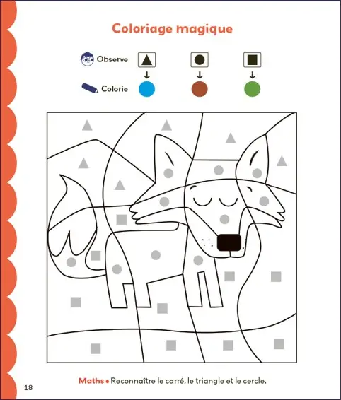 Coloriages malins - Lecture et Maths - Petite Section (PS) - Cahier d'activités - 9782095029975 - page-intérieure1
