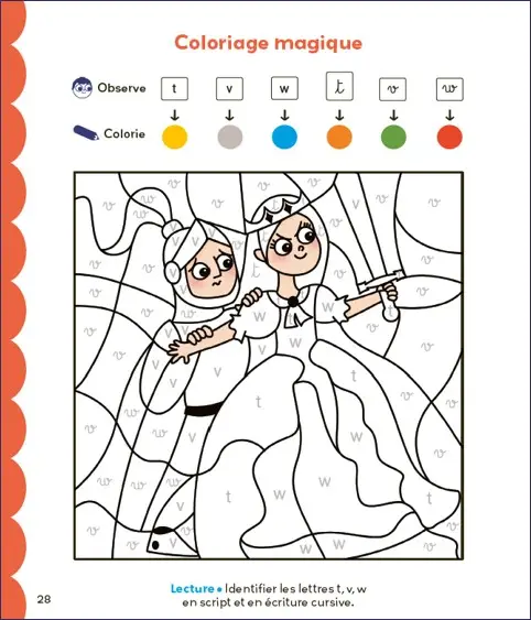 Coloriages malins - Lecture et Maths - Grande Section (GS) - Cahier d'activités - 9782095029999 - page-intérieure1