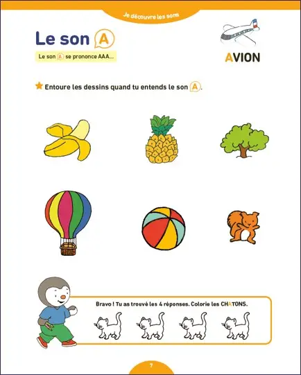 Avec T'choupi - Mes premiers pas vers la lecture - Dès 3 ans -  - 9782095030001 - page-intérieure1