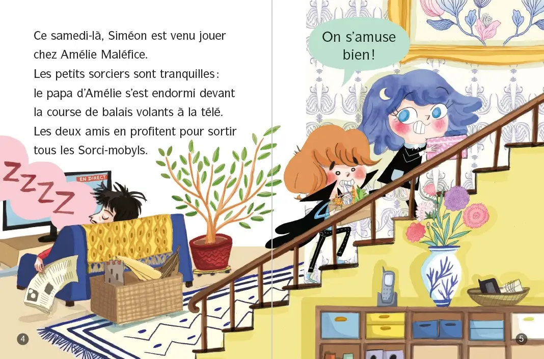 Amélie Maléfice - Le jumeau diabolique - Lune Bleue Dès 6 ans - Roman - 9782095031053 - page-interieure1