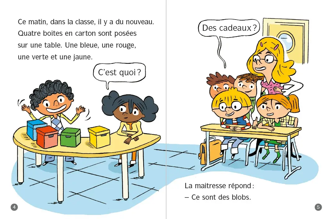 Frissons au CP - Le grand méchant blob ! - Lune Bleue Dès 6 ans - Roman - 9782095031152 - page-interieure1