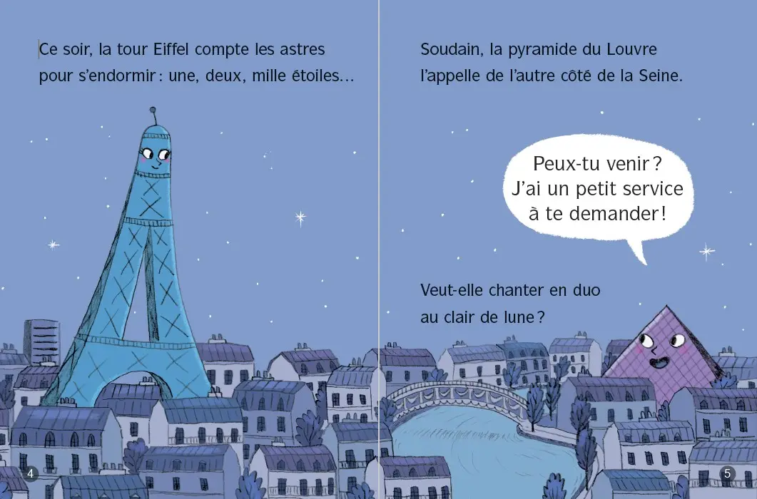 La tour Eiffel en Egypte - Lune Bleue Dès 6 ans - Roman - 9782095031275 - page-interieure1