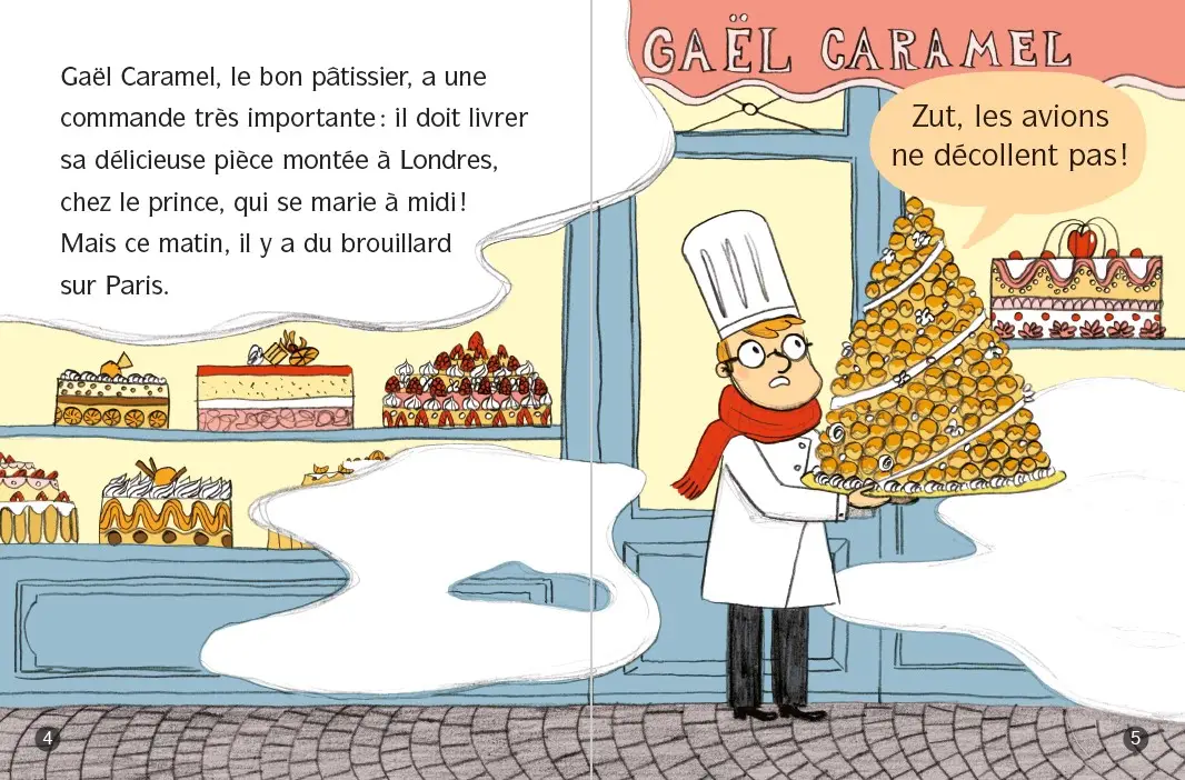 La tour Eiffel -  enquête à Londres  - Lune Bleue Dès 6 ans - Roman - 9782095031299 - page-interieure1