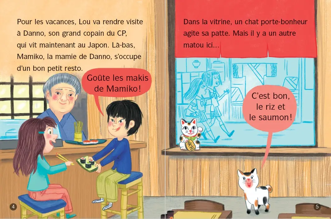 Les animaux de Lou - Tu es chou, petit chat ! -  Lune Bleue Dès 6 ans - Roman - 9782095031336 - page-interieure1