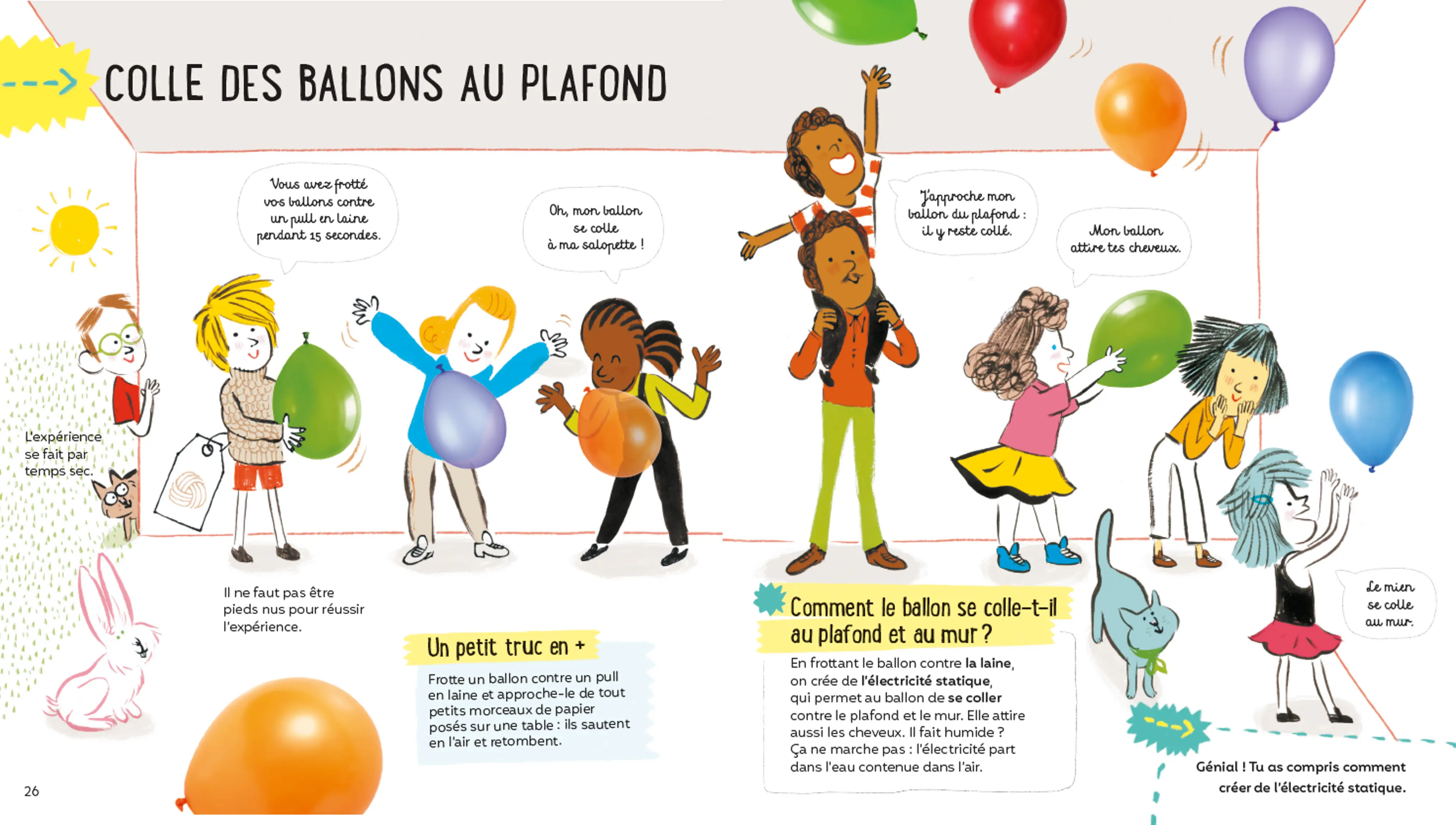 La science c'est magique ! 50 expériences faciles et surprenantes  - Dès 6 ans - Livre documentaire - 9782095032760 - page-intérieure1