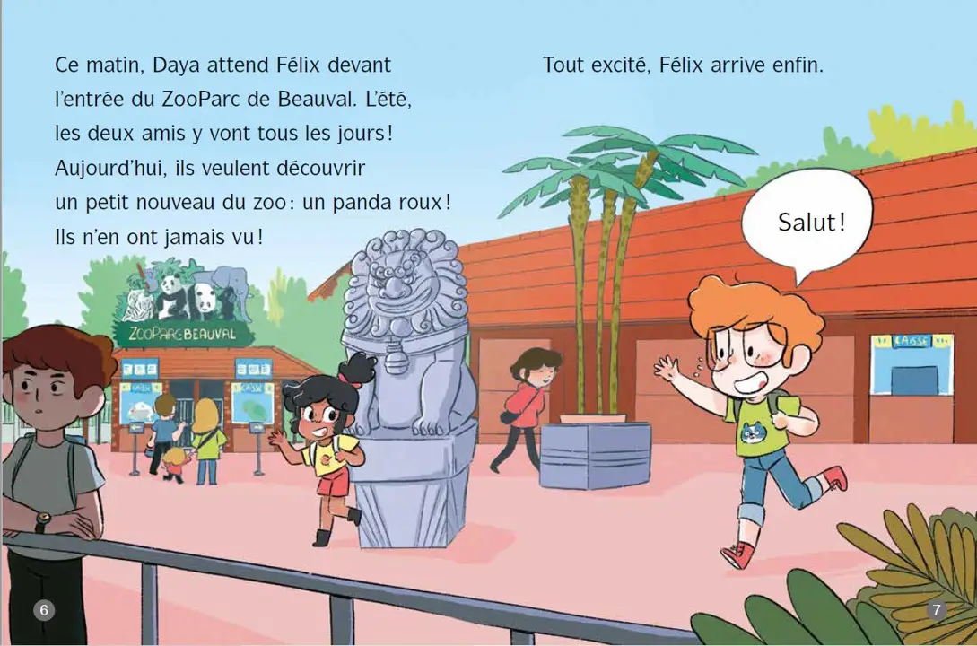 Les amis du zoo Beauval - Le mystère du panda roux - Dès 6 ans - Lune Bleue - Roman - 9782095034054 - page-interieure1