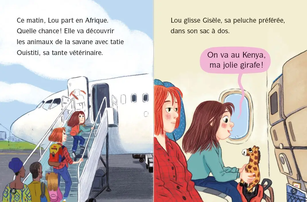 Les Animaux de Lou -  Tu grandiras petit girafon ! - Lune bleue - Dès 6 ans - Roman - 9782095036089 - page-interieure1