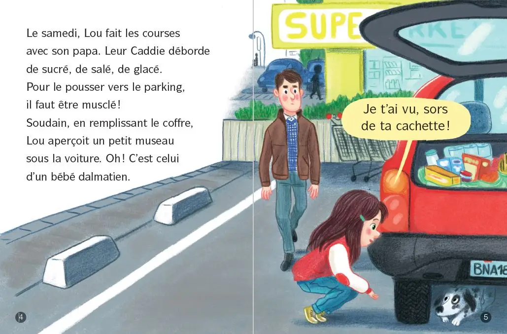 Les animaux de Lou, d'où tu viens, petit chien ? - Lune bleue - Dès 6 ans - Roman - 9782095036300 - page-interieure1