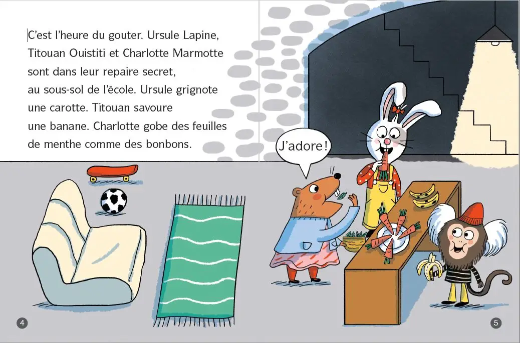 Ursule Lapine, détective au CP : La mélodie du voleur - Lune bleue - Dès 6 ans - Roman - 9782095036430 - page-interieure1