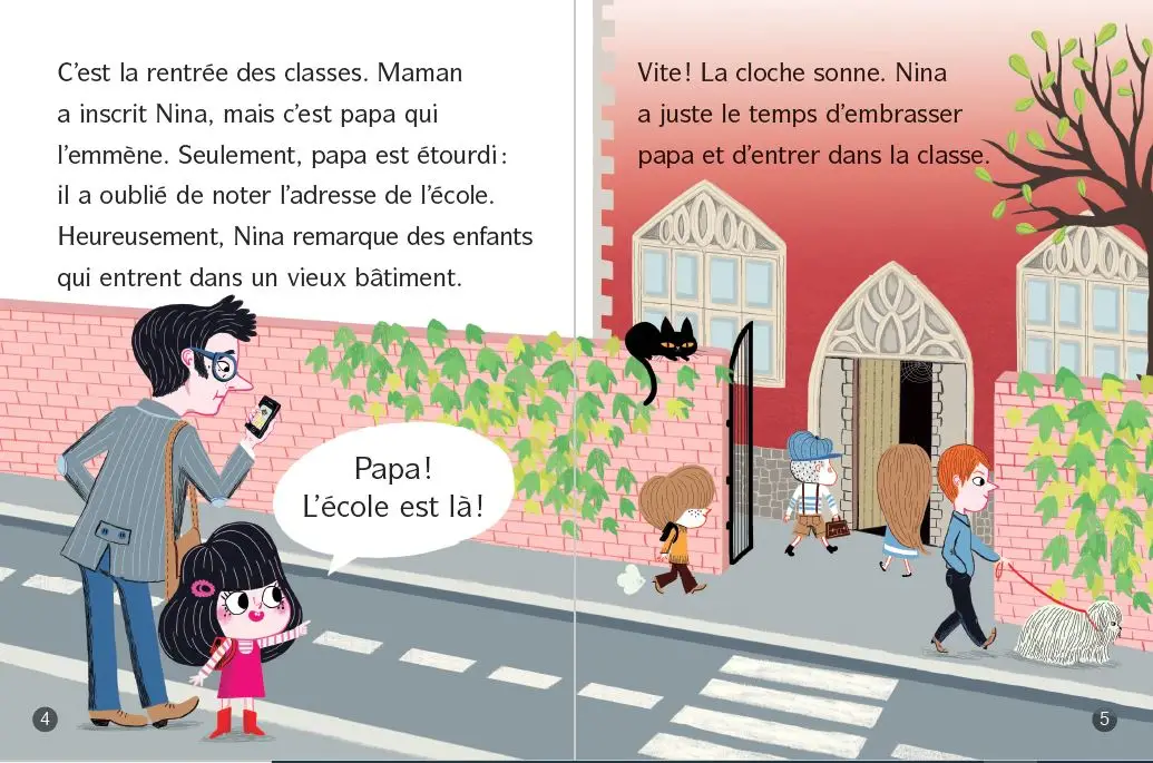 Drôle d'école -  Lune Bleue - Dès 6 ans - Roman - 9782095037178 - page-interieure1