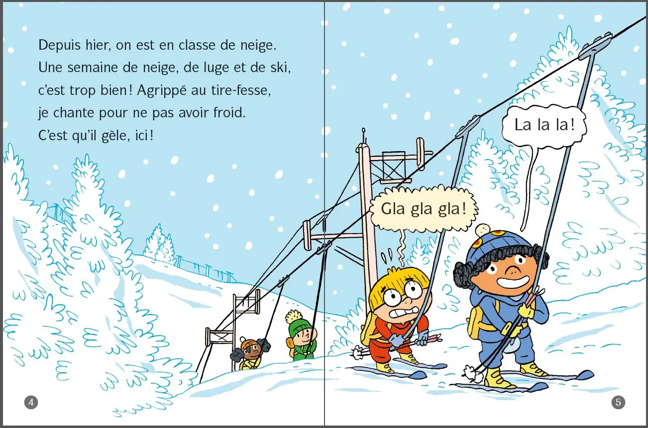 Frissons au CP - Yéti, y es-tu ? - Lune Bleue - Dès 6 ans - Roman - 9782095039882 - page-interieure1
