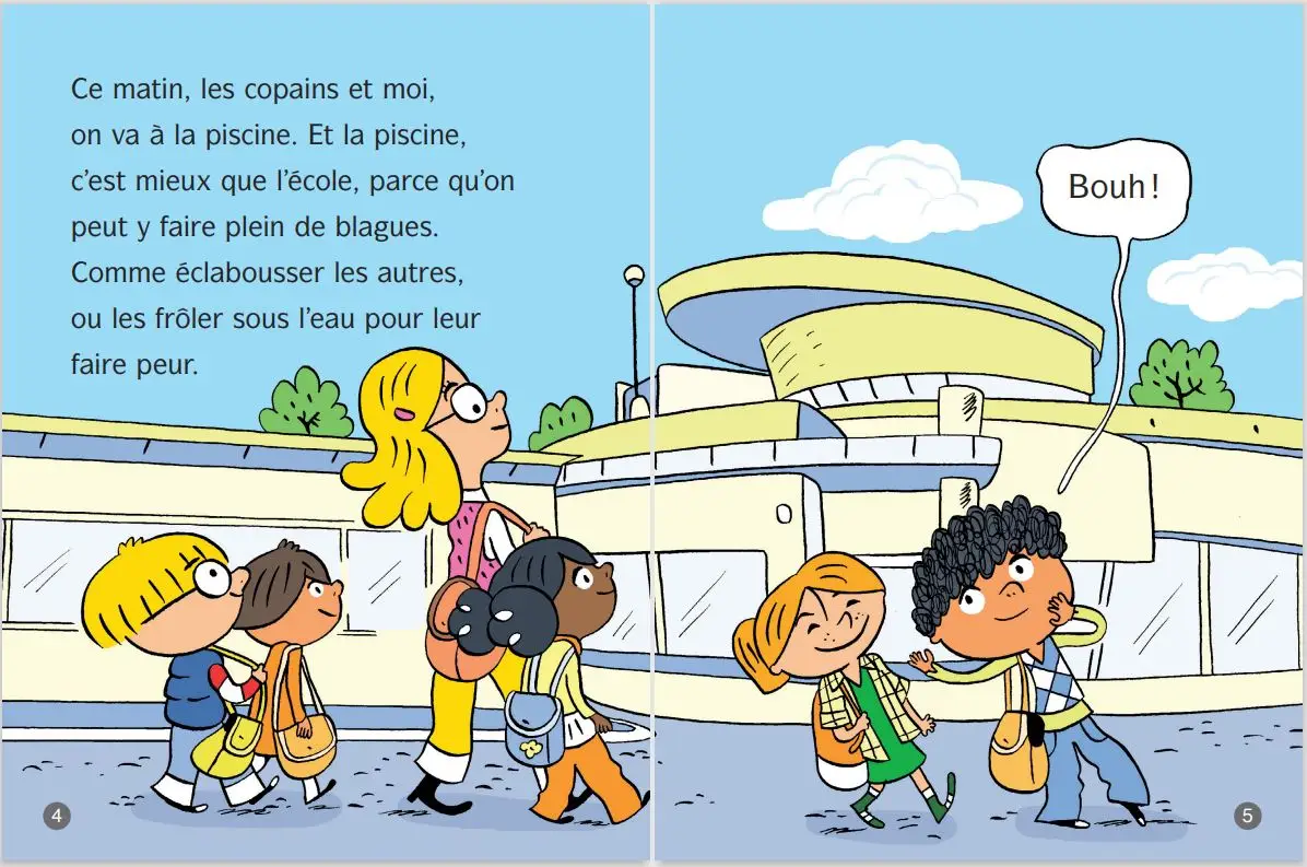 Frissons au CP - Le fantôme en maillot de bain - Lune Bleue - Dès 6 ans - Roman - 9782095039943 - page-intérieure1