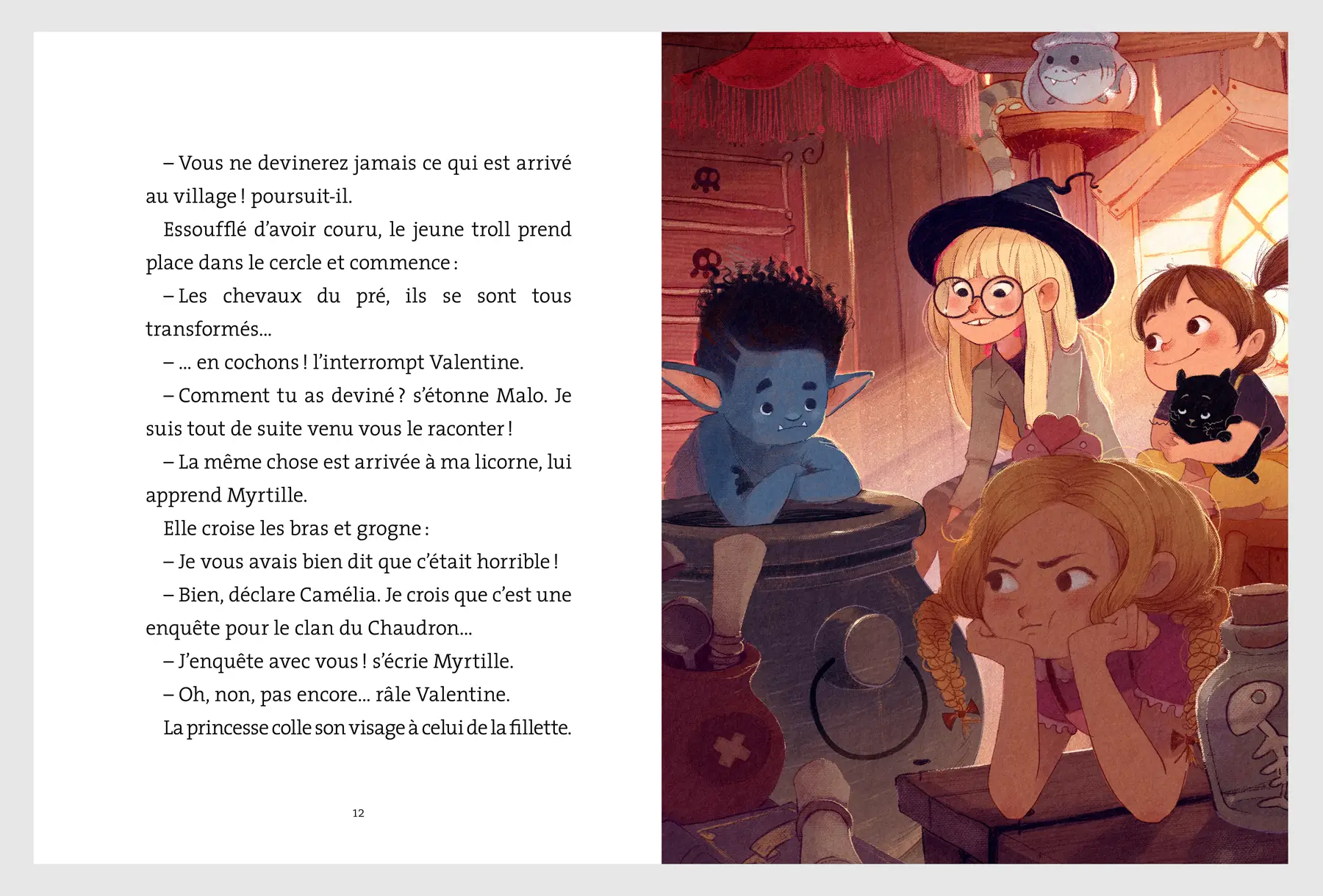 Le clan du chaudron : La malédiction des cochons volants - Premiers romans de fantasy dès 7 ans - Roman - 9782095049164 - page-intérieure1