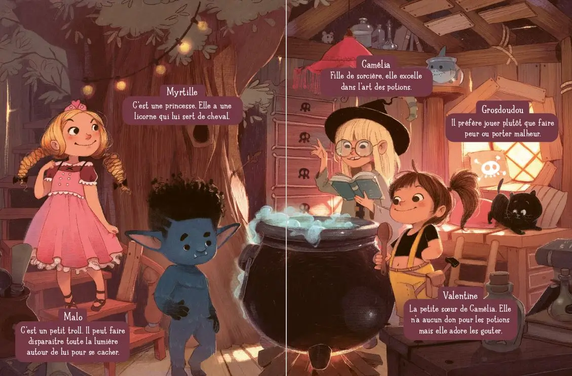 Le clan du chaudron : La chevalière des Marais puants - La quête héroïque d'une fille déterminée - Etoile filante - Dès 7 ans - Roman - 9782095049218 - page-interieure1
