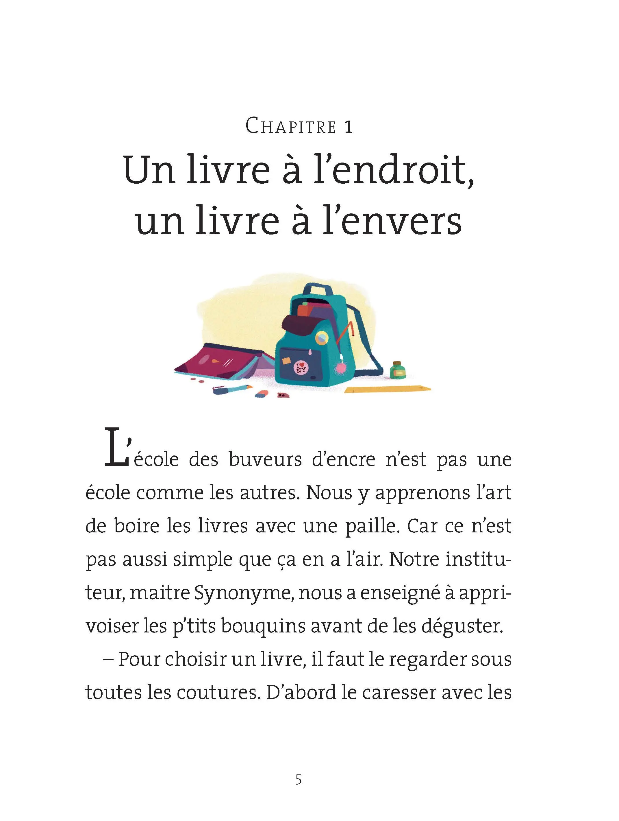 Le Buveur d'encre : L'école des buveurs d'encre - Dès 7 ans - Roman - 9782095054908 - page intérieure1