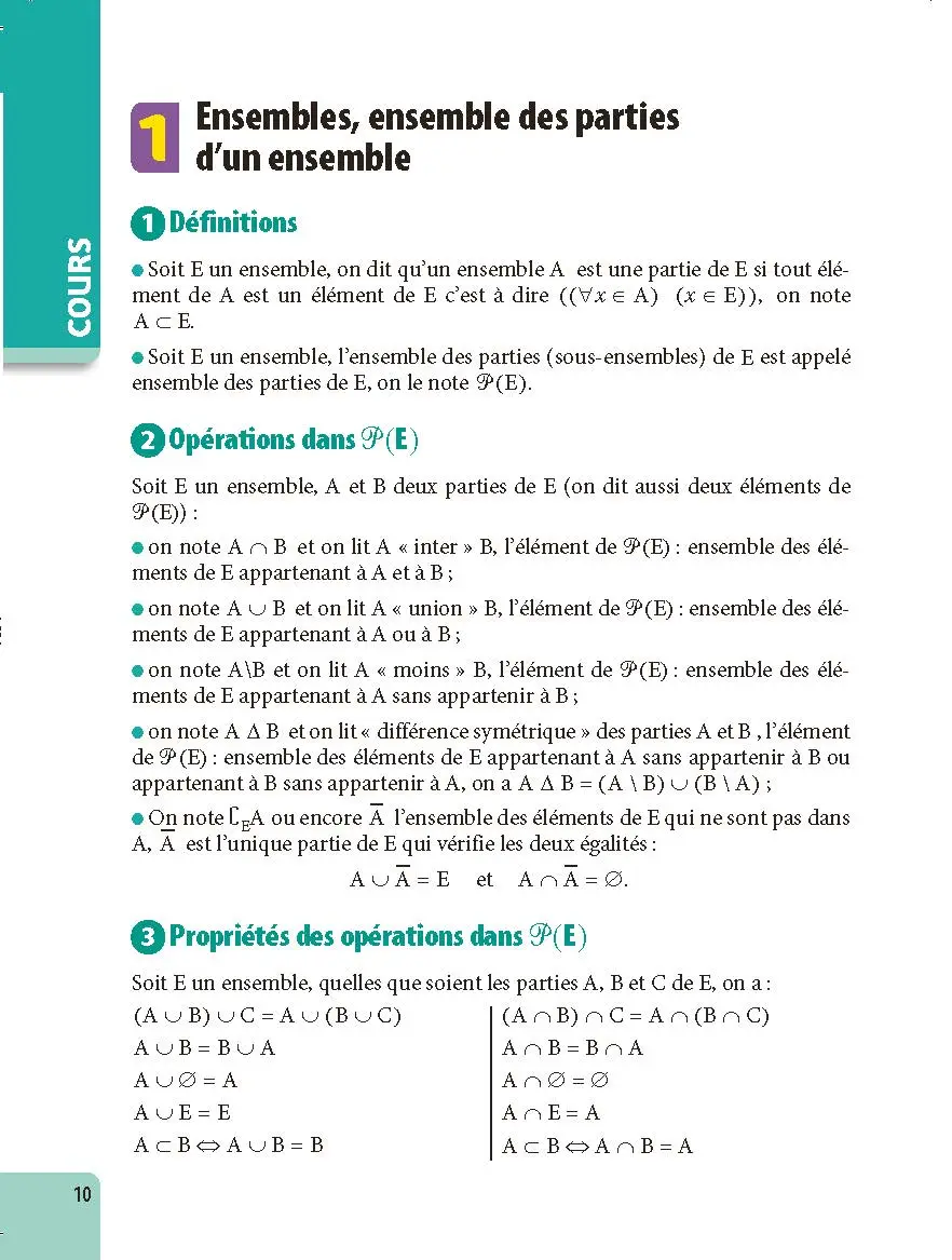 Maths Terminale - ABC Excellence - Bac 2027 - Enseignement de spécialité Tle - Cours complets, Notions-clés et vidéos, Points méthode, Exercices et corrigés détaillés - Livre de cours, méthode et exercices - 9782091571386 -  [page intérieure10]