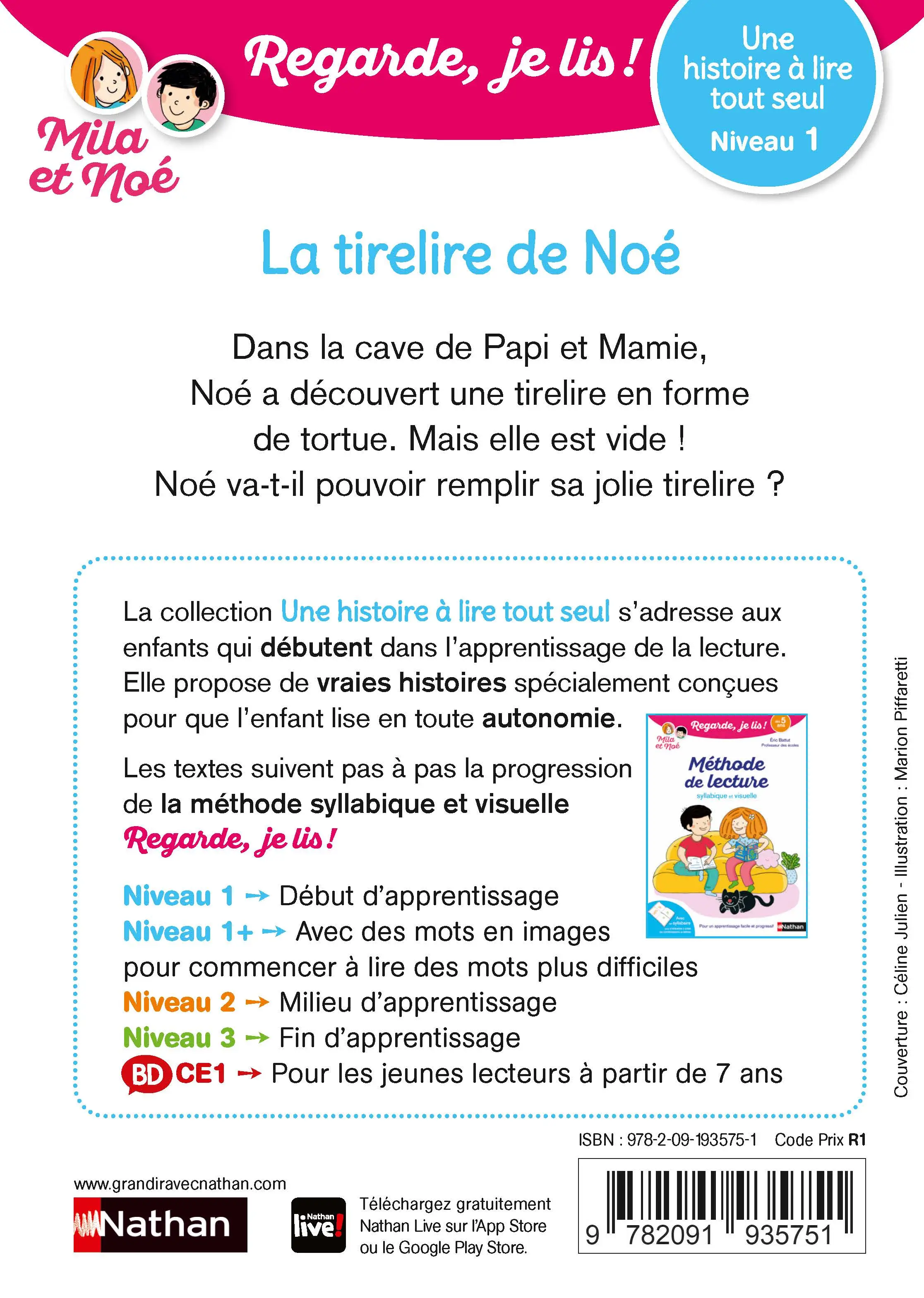 La tirelire de Noé - Regarde je lis ! - Niveau 1 - Dès 5 ans - Roman - 9782091935751 - page-intérieure2