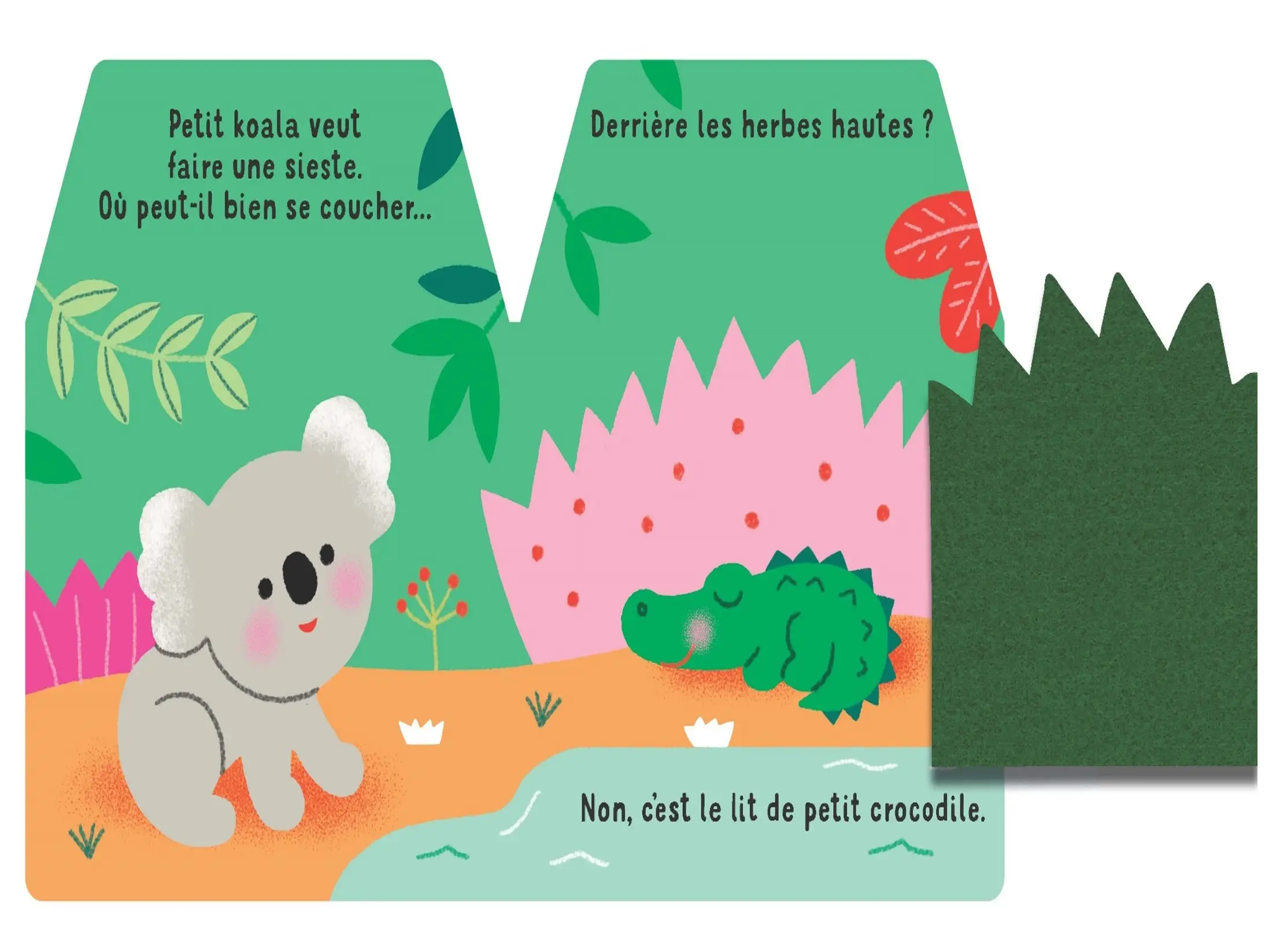 Cache-cache petit  koala  - Livre matière - éveil -  Dès 6 mois - Livre d'éveil - 9782092491614 - page intérieure2