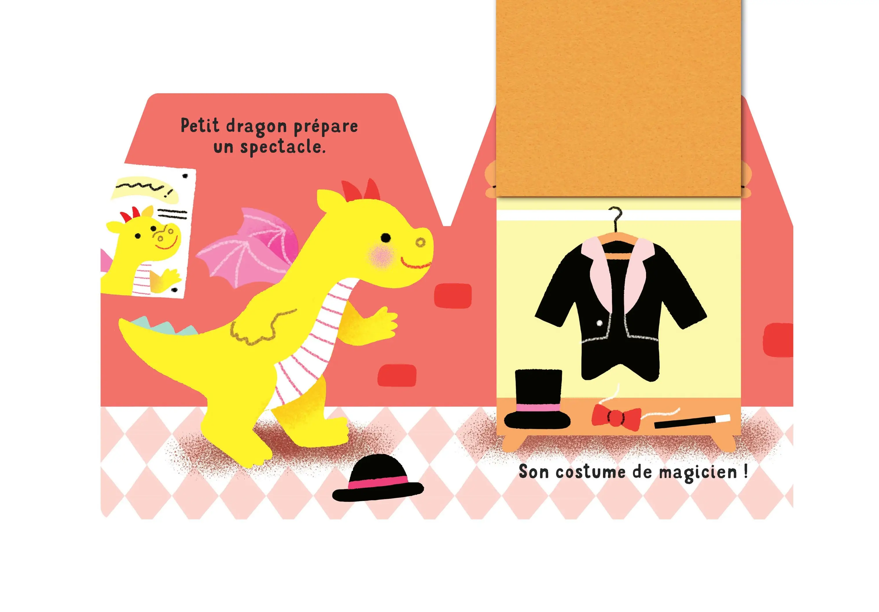 Cache-cache petit dragon - Livre matière - éveil -  Dès 6 mois - Livre d'éveil - 9782092491621 - page intérieure2