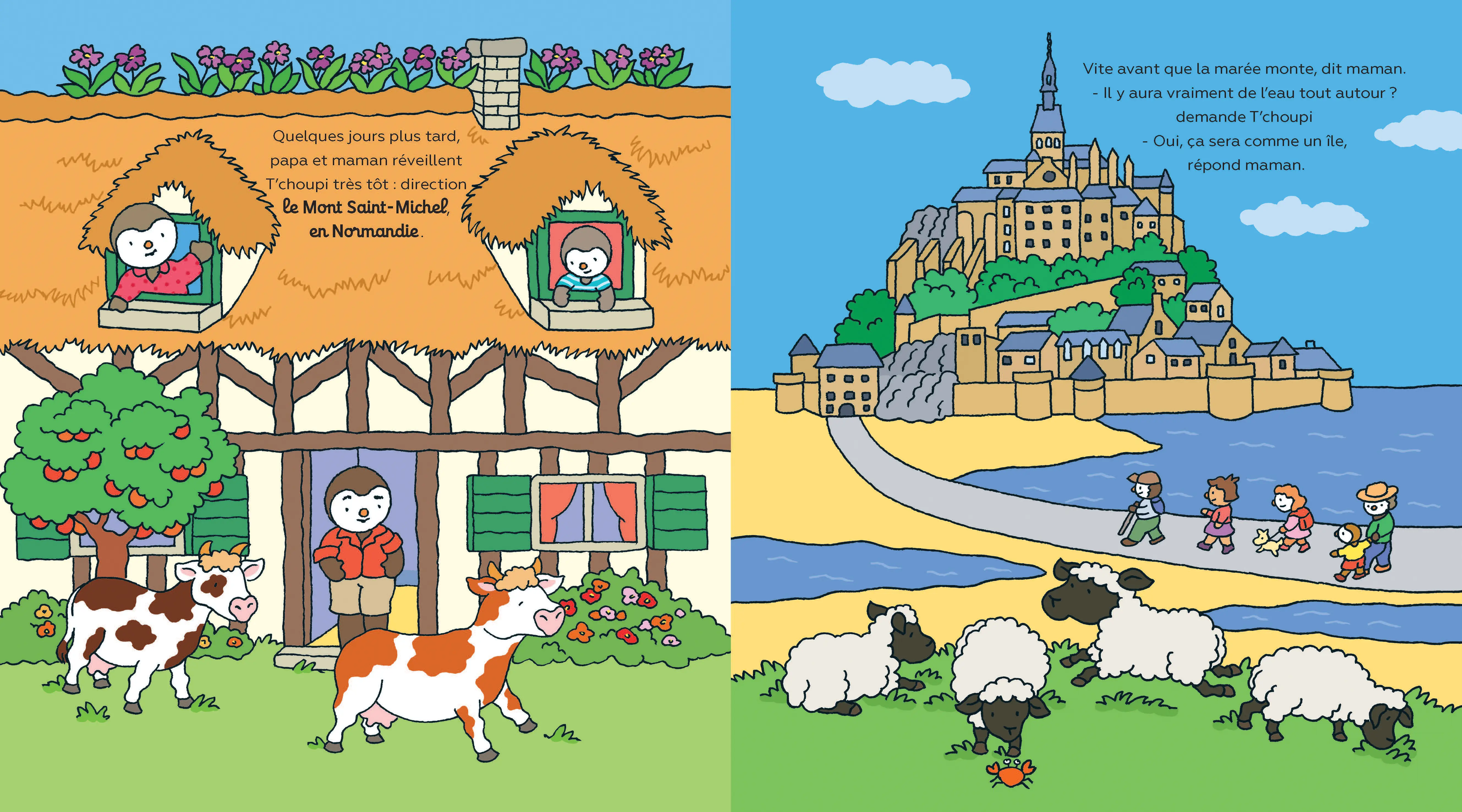 T'choupi visite la France - Grand album dès 2 ans - Album(s) - 9782092491683 - page-interieure2