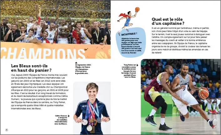 Passion basket ! - Questions/Réponses - doc dès 7 ans - Livre documentaire - 9782092492680 - page intérieure2