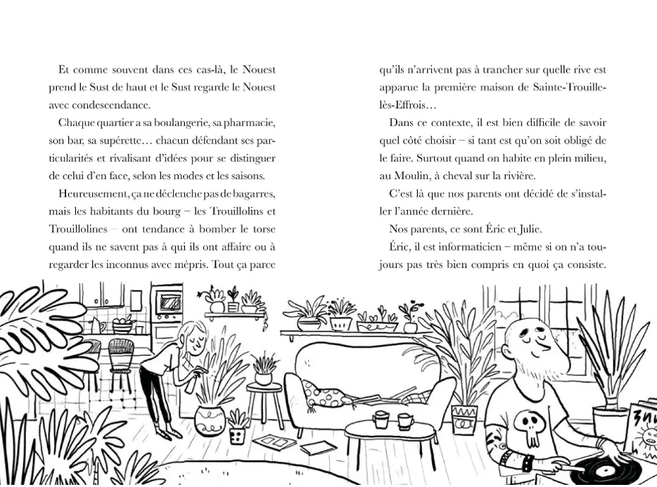 Le village sauve qui peut, Y a plus un chat ! - Roman Grand Format - Dès 9 ans - Roman - 9782092493533 - page-intérieure2