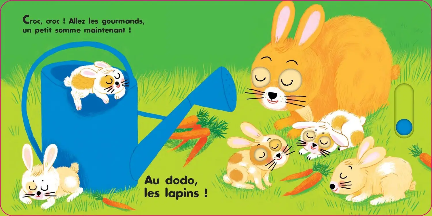Au dodo - les amis de la ferme- Livre animé Dès 6 mois - Pour accompagner le rituel du coucher des bébés - Livre d'éveil - 9782092493830 - page-interieure2