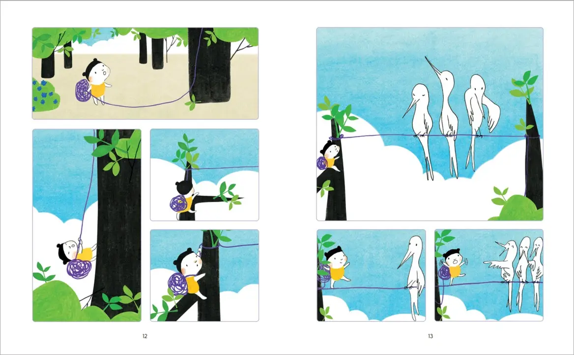 Le fil - MINI BULLES - BD - Dès 3 ans  - BD - 9782092494592 - page-interieure2