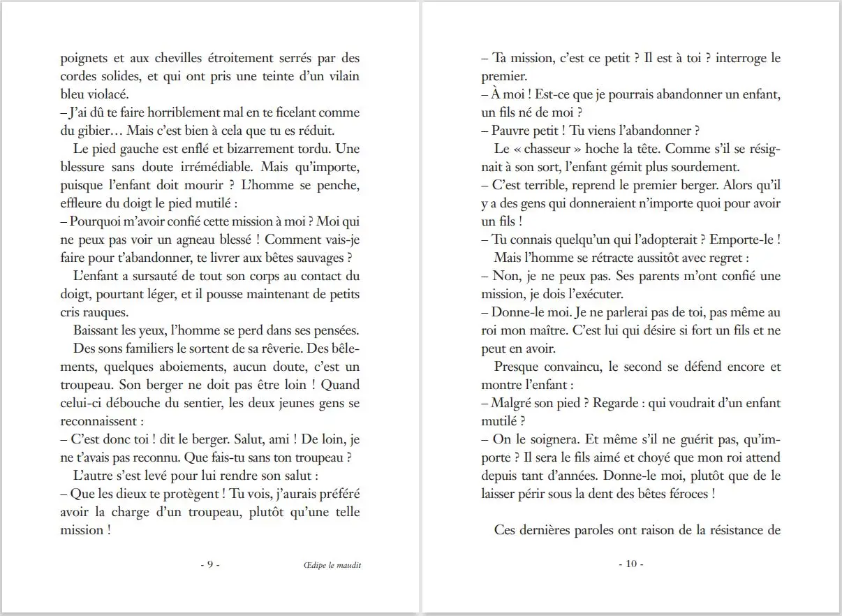 Oedipe le Maudit  - Histoires Noires de la Mythologie - Dès 12 ans - Roman - 9782092495681 - page-intérieure2