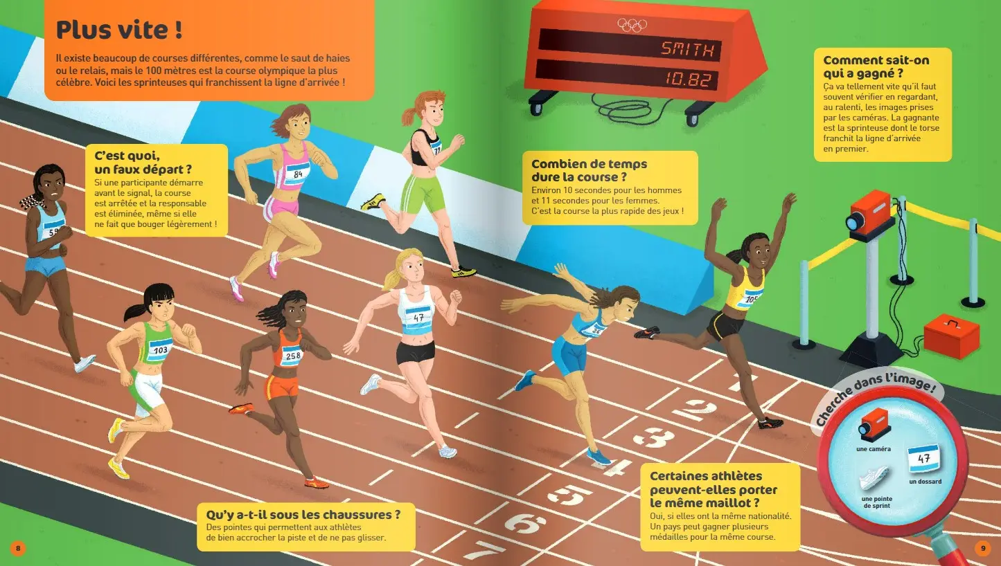 Vive les jeux Olympiques - Questions/Réponses - Pour tout comprendre sur les Jeux Olympiques, livre documentaire dès 5 ans - Livre documentaire - 9782092564233 - page-interieure2