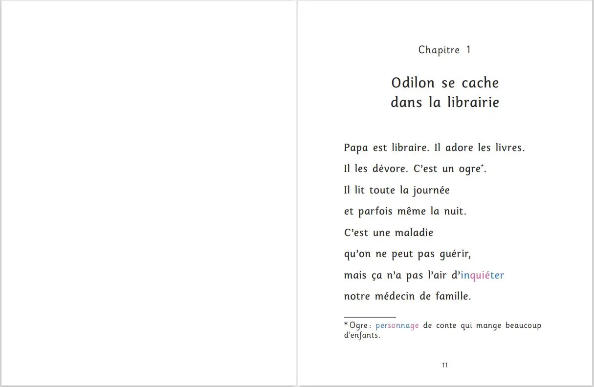 Le Buveur d'encre  - adapté aux enfants DYS ou dyslexiques - Dès 7 ans - Roman - 9782092576434 - page-intérieure2