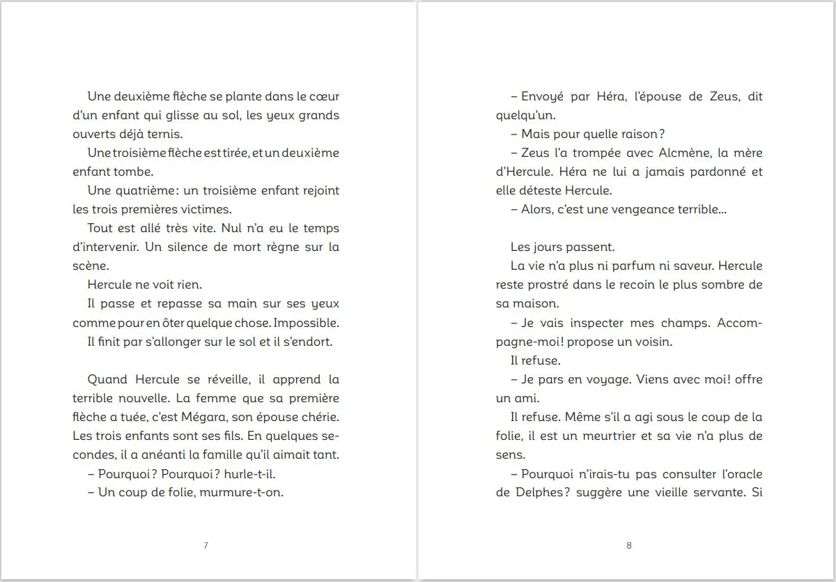 Les douze travaux d'Hercule - Petites histoires de la Mythologie - Dès 9 ans - Roman - 9782092588949 - page-intérieure2