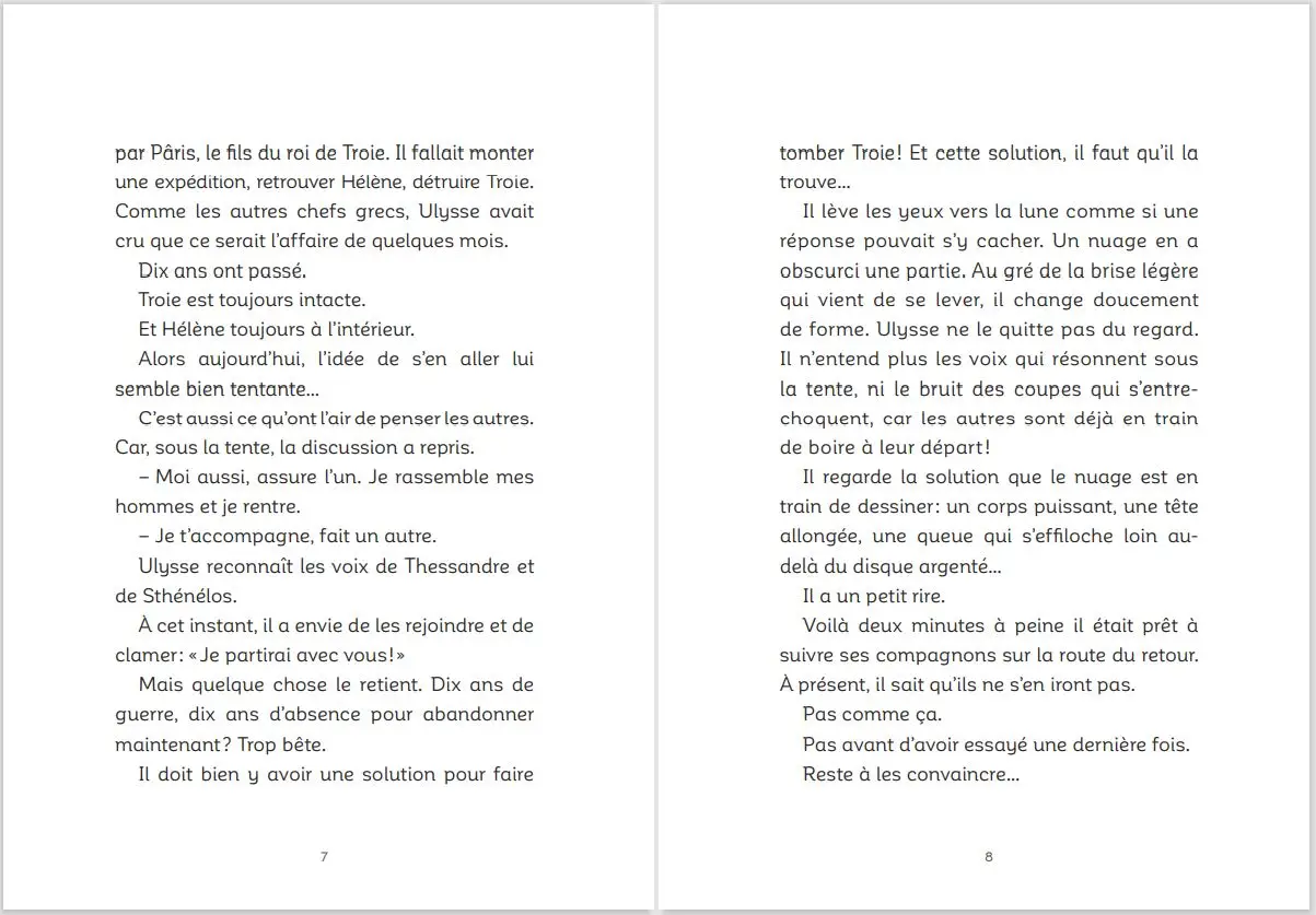 Dans le ventre du cheval de Troie -  Petites histoires de la Mythologie - Dès 9 ans - Roman - 9782092588963 - page-intérieure2
