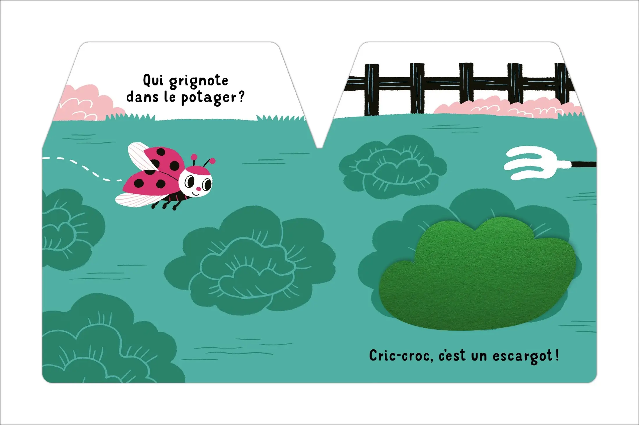 Cache cache petite coccinelle - livre à toucher  - dès 6 mois - Livre d'éveil - 9782092592076 - page intérieure2