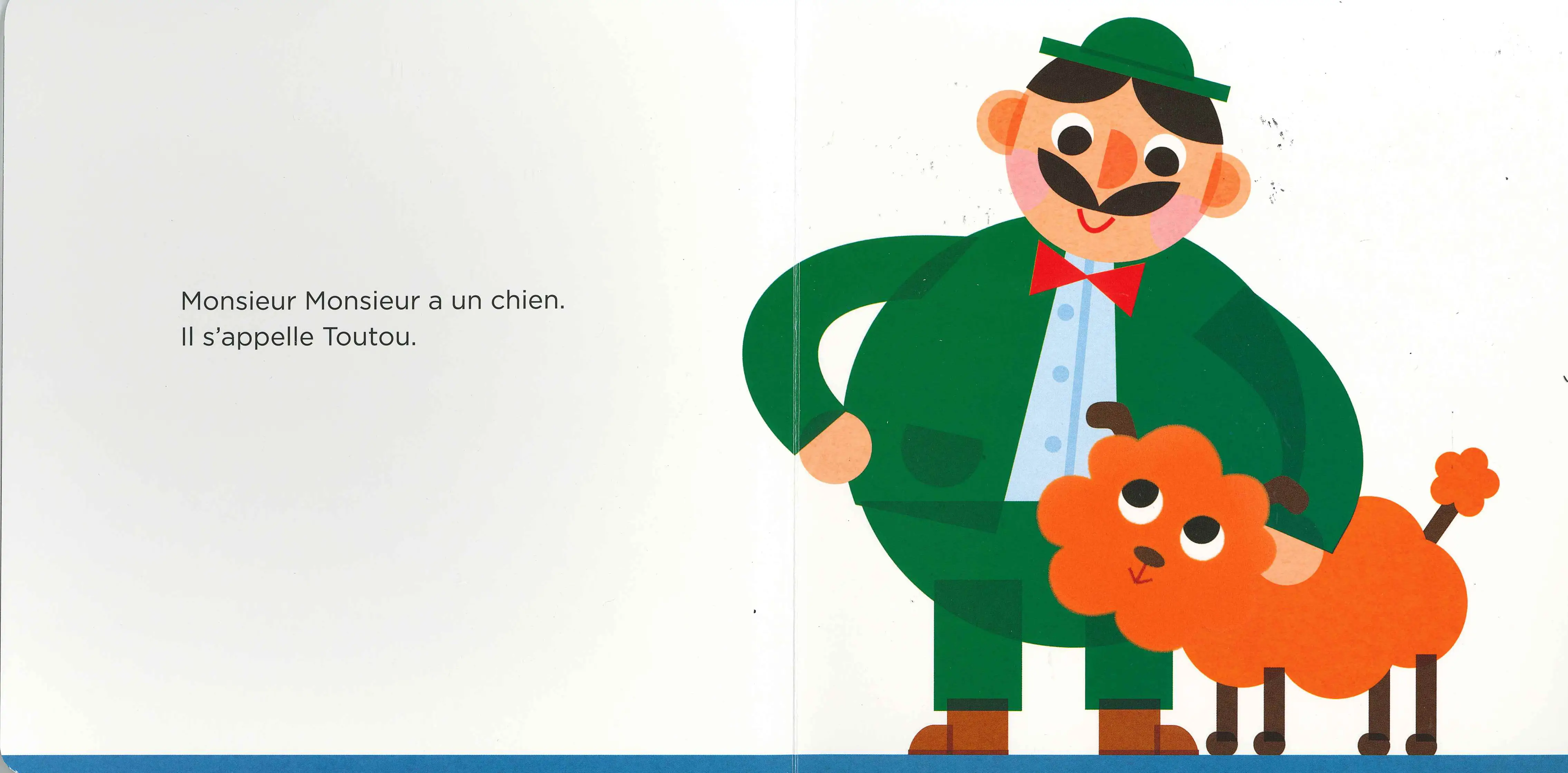 Le chien de monsieur Monsieur - Livre à toucher - Dès 2 ans - Album(s) - 9782092592939 - page interieure2