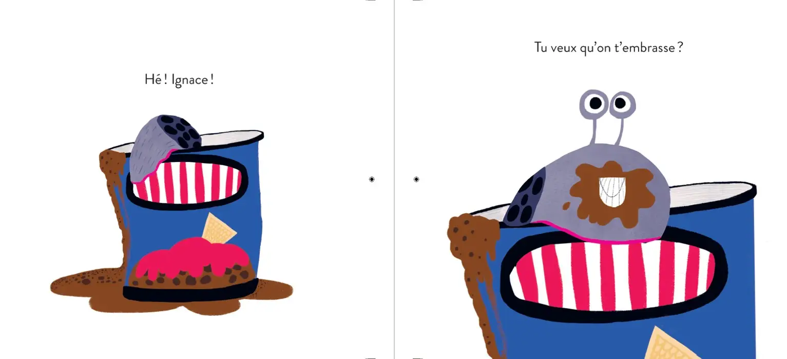 Ignace la limace qui voudrait bien qu'on l'embrasse - Album - Dès 3 ans - Album(s) - 9782095014384 - page-interieure2